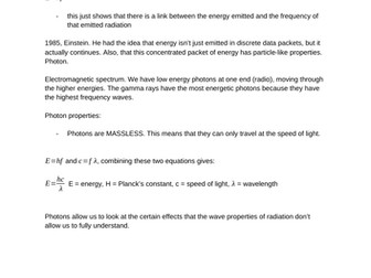 WJEC AS Physics - Unit 2 - Photons