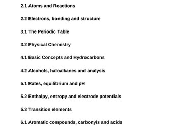 OCR Chemistry A - H032, H432 (from 2015) - Multiple choice quizzes and answers