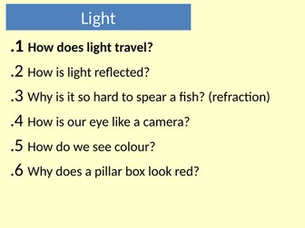 How does light travel?