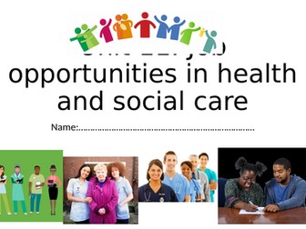 Health and Social Care Level 1 CACHE NCFE Unit 11 Job Opportunities in Health and Social Care