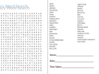 History Word Search