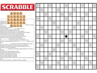 OCR GCSE PE Scrabble Games