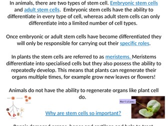 Home Learning Pack ~ GCSE Bioloy ~ Organisation