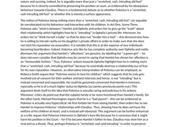 Full mark A2 Hamlet essay on Polonius
