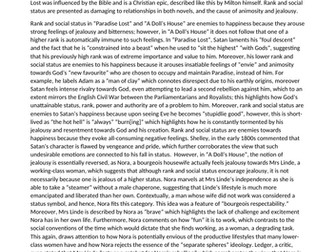 A2 A Doll's House and Paradise Lost essay