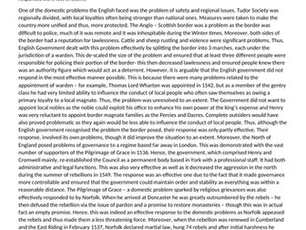 Tudor A-Level essay Government 1529-1553
