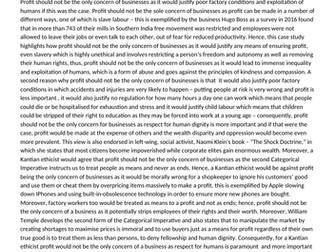 RS essay - Business Ethics. AS Level