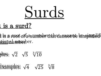 Surds - Multiply, Divide, Adding, Addition, Subtraction, Expand single bracket