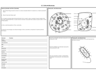 OCR A Level Biology B Revision Mats: Module 2 Cells, chemicals for life, transport and gas exchange