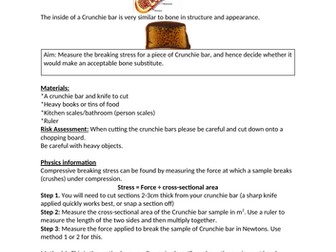 Materials and Stress: Crunchie bars vs bones