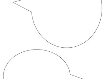 Speech bubble template