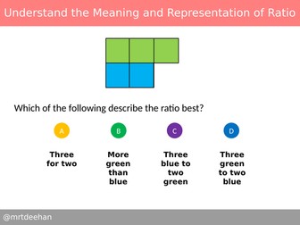 Understand the Meaning and Representation of Ratio Diagnostic Questions
