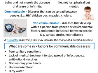 Home Learning Pack ~ GCSE Biology ~ Infection & Response