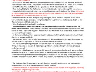 Threat in The Handmaid's Tale and Frankenstein