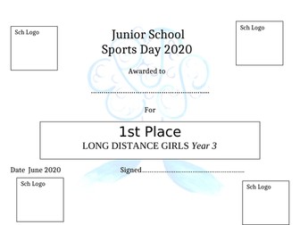 Sports Day Certificates