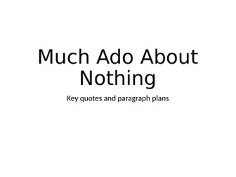 Much Ado About Nothing