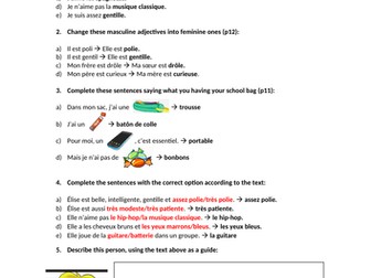 Studio 1 Modules 1-5 Revision Worksheets and Answers