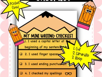 My MINI Writing Checklist - MINI Series