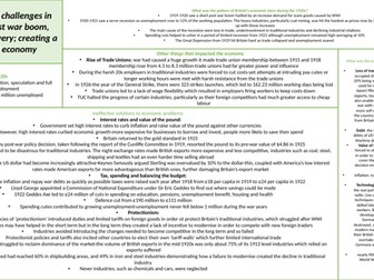 Alevel History, Britain Transformed, 1918-1997 Economic Challenge