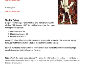 Edward VI Fact File