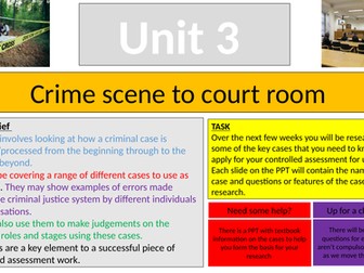Unit 3 Criminology introduction task