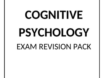 Edexcel Psychology A Level Revision - Cognitive