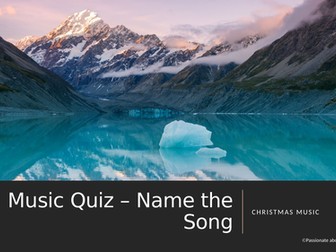 Christmas Song Music Quiz / Game using powerpoint