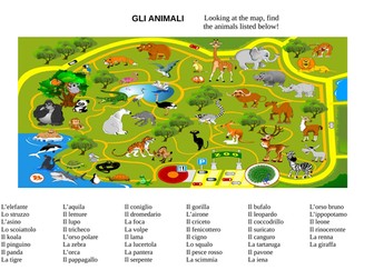 Italian animals /Gli animali in Italiano