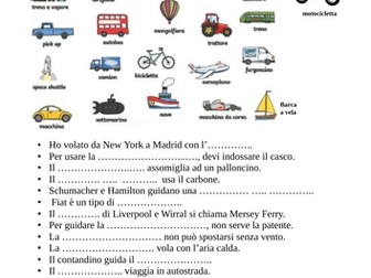 Means of transport in Italian / I mezzi di trasporto in italiano