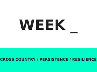 Cross country running lessons