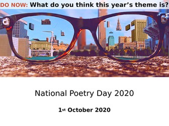 National Poetry Day 2020 - Vision PPT