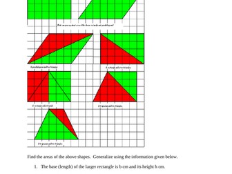Area of interesting shapes