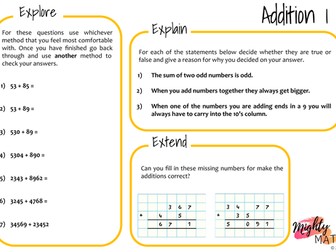 Written Methods of Addition