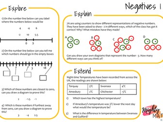 Using Negative Numbers