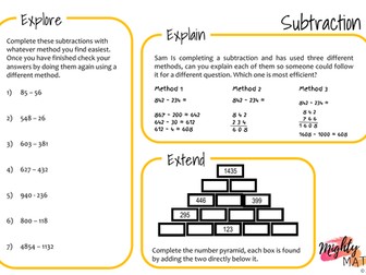 Subtraction Using Different Methods