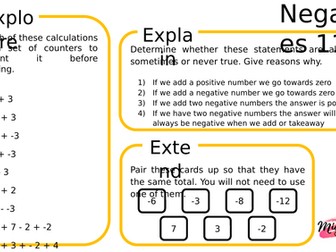 Adding and Subtracting Negative Numbers