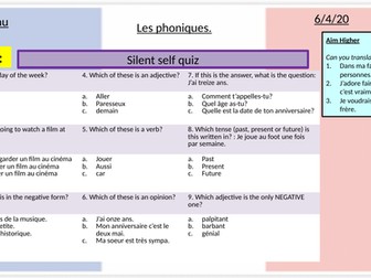 French Phonics Resources