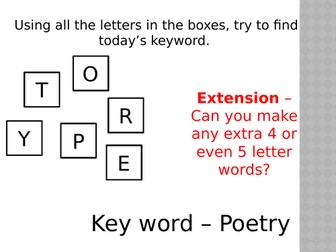 Introduction to Poetry / AQA Anthology