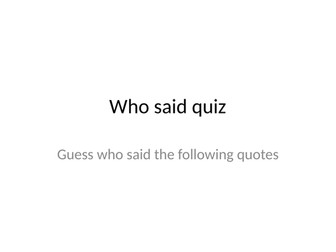 famous people who said quiz