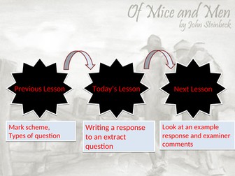 Of Mice and Men Extract Analysis Lesson