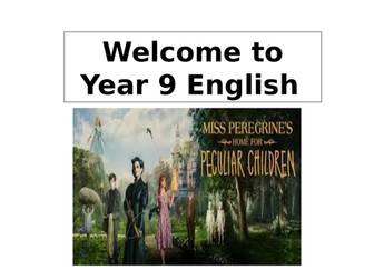 Miss Peregrine - Scheme of Work