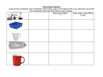 Primary 1 Measure Tasks