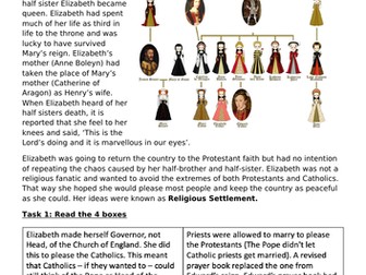 How was Elizabeth's reign different to Mary's?