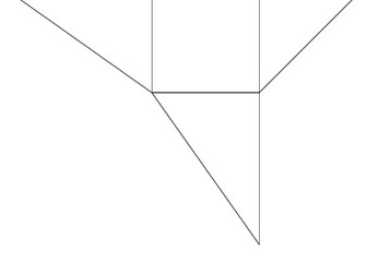 Square Based Pyramid Net (3 x Make a Cube)