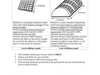 MYP Math Criterion C&D - The Power Saver