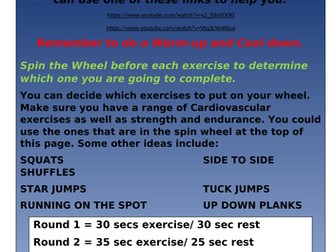 Spin the Wheel Workout