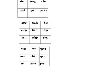 Over 50 Phonic, spelling and reading Games for multisensory programmes such as Conquering Literacy