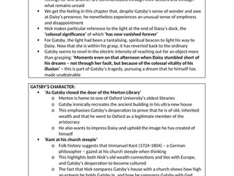 Gatsby Chapter 5 Analysis Pack