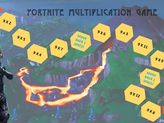 KS2 Fortnite Game For 9 Times Table