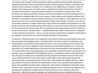 RS - Situation Ethics essay - OCR- A*